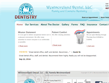 Tablet Screenshot of doctorwestmoreland.com